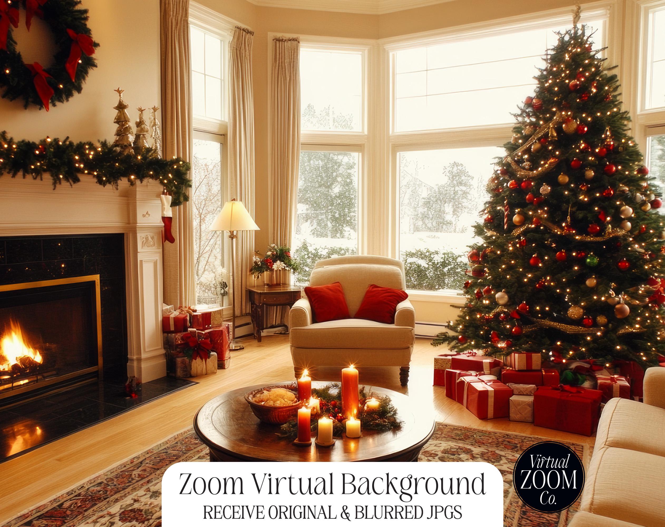 Zoom Background Festive Home Zoom Christmas Zoom Winter Home Virtual ...