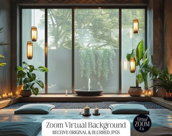 Zoom Background Wellness Retreat Zoom Virtual Background Zen Zoom Spa Retreat Image Zoom Calming Zoom Yoga Retreat Zoom Video Conference