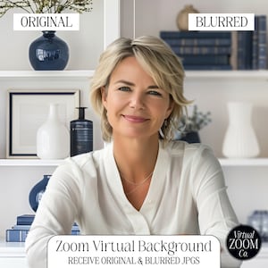 Zoom Background Navy Blue Bookshelf Blue Hamptons Bookshelf Professional Zoom Photo Virtual Background Zoom Meeting Video Conference Books