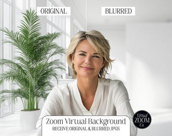 White Zoom Background White Corporate Office Professional Zoom Background Zoom Virtual Image Clinical Office Zoom Meeting Plant Office Zoom