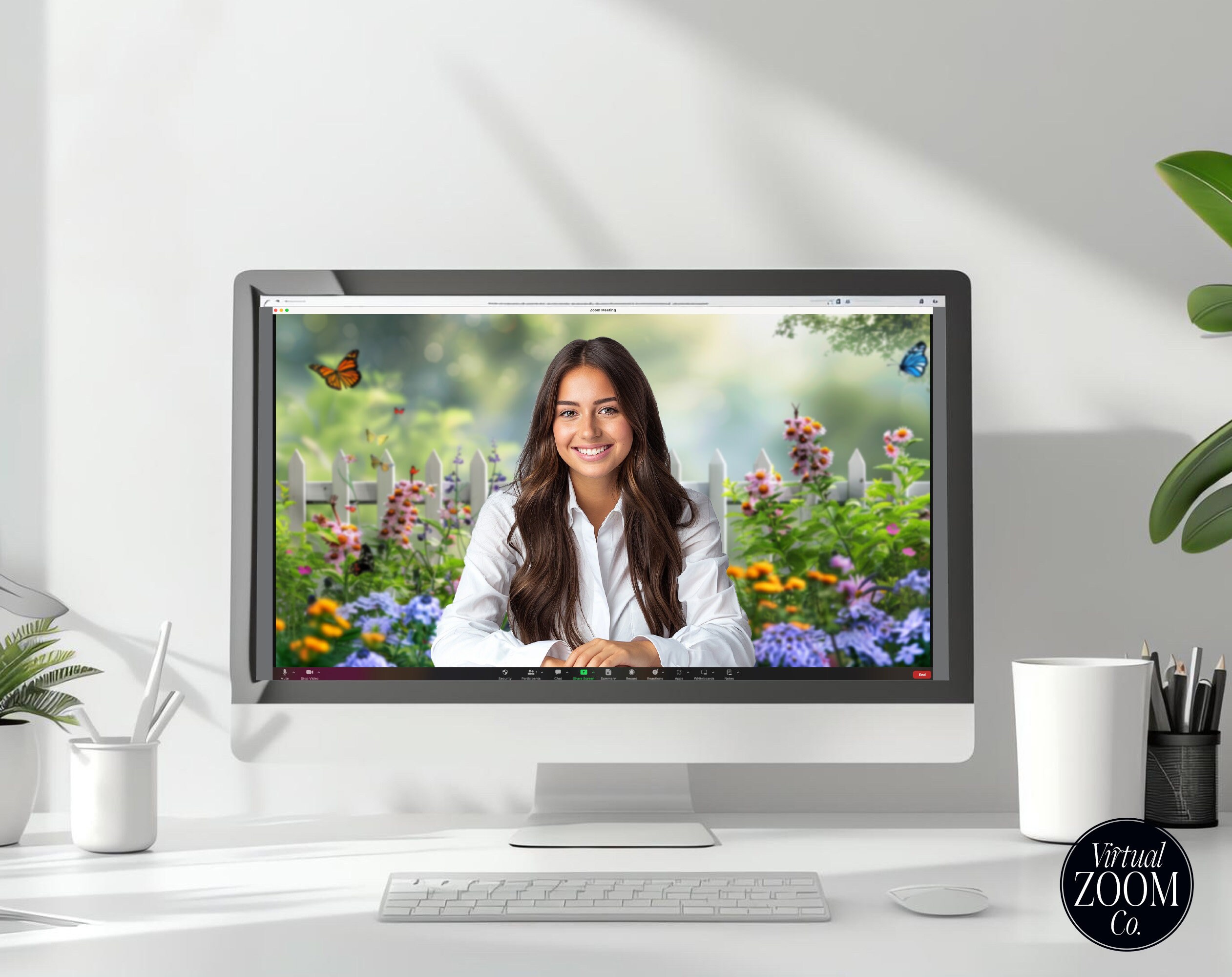 Zoom Background Spring Cottage Garden Zoom Flowers Zoom Photo Nature ...