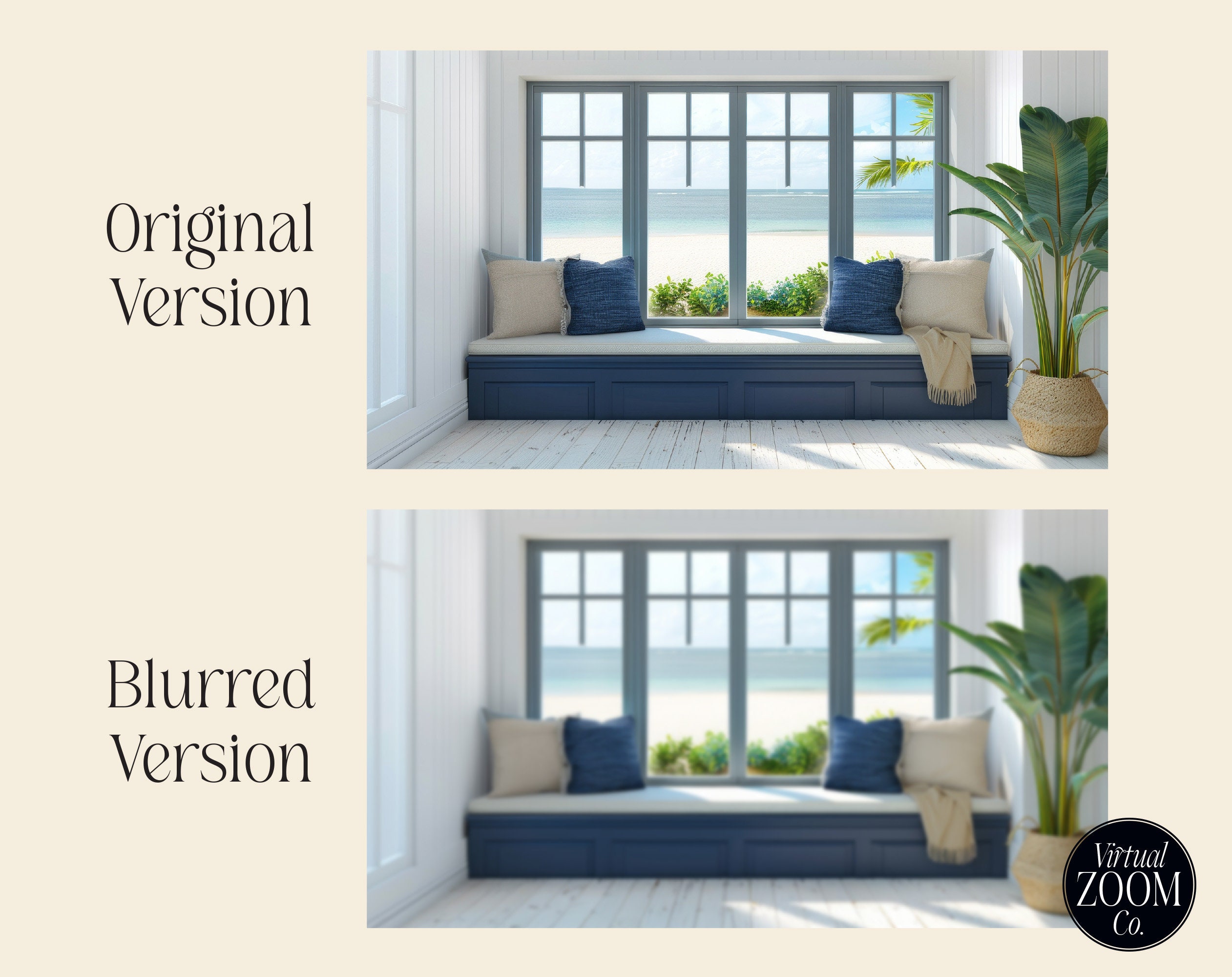 Zoom Background Coastal Beach Home Beach House Zoom Background Summer