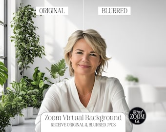 Zoom Background White Corporate Office Professional Plant Zoom Background Zoom Virtual Image Medical Office Zoom Meeting Video Conference