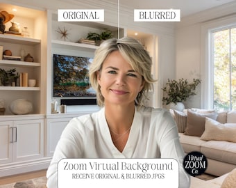 Zoom Background Living Room Zoom Luxury Home Zoom Neutral Home Zoom Virtual Background Bookshelves Wall Art Home Video Conference Home White