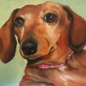 hand painted custom pet portrait, memorial painting, oil painting, dog cat any pet from your photo unique gift idea FREE SHIPPING in US image 7