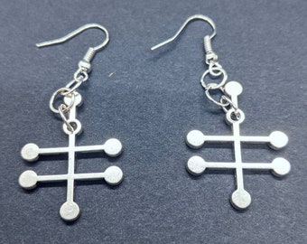 Vodka molecule earrings