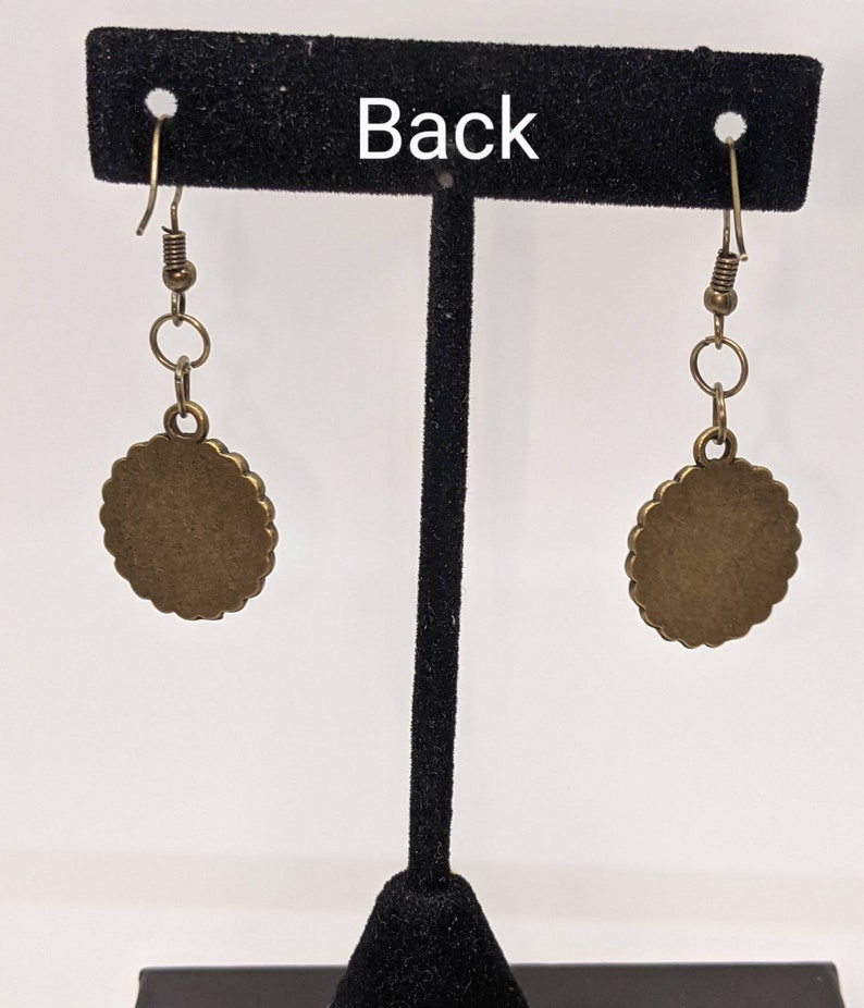 Blue eyeball earrings
