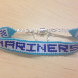 Seattle Mariners Beaded Bracelet