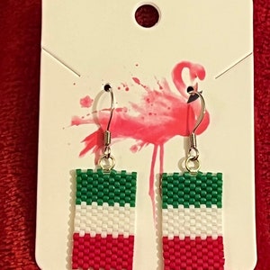 Italy Flag Earrings