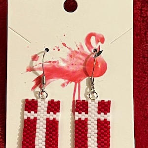 Denmark Flag Earrings