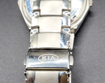 KIA Mens Japan Analog Quartz Watch 40 Mm WR Steel Bracelet