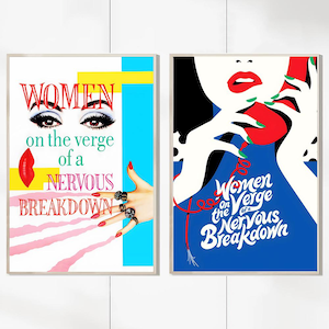 Pósters de la película Mujeres al borde de un ataque de nervios (1988) - Impresiones en lienzo - Colección para cinéfilos - Decoración de interiores