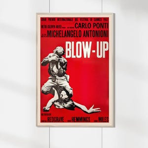 Blow Up（1966）Cartazes de filmes - Impressões em tela - Coleção de fãs de cinema - Decoração de quarto