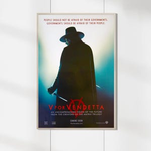 V wie Vendetta (2006) Filmposter - Filmposter - Leinwanddrucke - Weihnachtsgeschenke - Wohnkultur