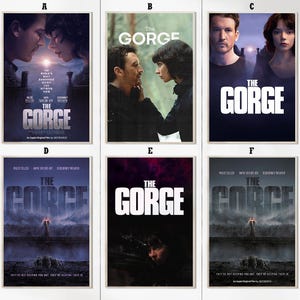 The Gorge (2025) Filmposter - Leinwanddrucke - Filmfanssammlung - Raumdekor -Weihnachtsgeschenke