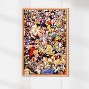 Goku - Pôsteres de filmes de anime Dragon Ball Z 2015 - Impressões em tela - Decoração de casa de filmes - Presentes de aniversário