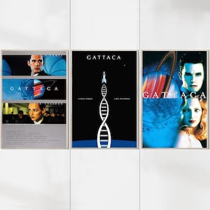 Gattaca (1997) Film Poster - Leinwand Drucke - Movie Fans Sammlung - Zimmer Dekor - Weihnachtsgeschenke