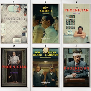 Pôsteres do filme The Phoenician Scheme (2025) - Decoração de quarto - Pôsteres de alta qualidade - Presentes para fãs de cinema