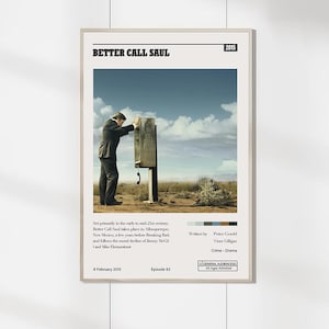 Posters de Better Call Saul (2015) - Posters personnalisés - Toile premium - Décoration d'intérieur de film - Cadeaux d'anniversaire