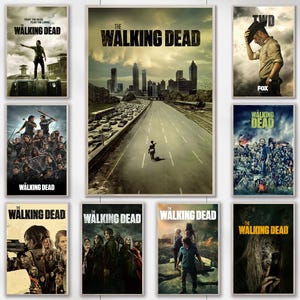 Pósters de la película The Walking Dead (2010) - Impresiones en lienzo - Decoración cinematográfica - Regalos de cumpleaños