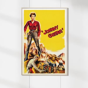 Johnny Guitar Retro Film Poster - Kunstdrucke - Film Wohnkultur - Geburtstag Geschenke