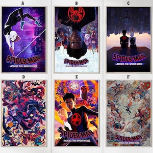 Spinne-Mann. Across the Spider-Verse (2023) Film Poster - Kunstdrucke - Film Home Decor - Geburtstagsgeschenke