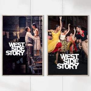 West Side Story (2021) Filmposter - Leinwanddruck - Romantische Komödie Poster - Wanddekoration - Geschenk Weihnachten