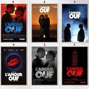 L'Amour ouf (2024) 映画ポスター - キャンバスアートプリント - 映画ホームデコレーション - 誕生日プレゼント
