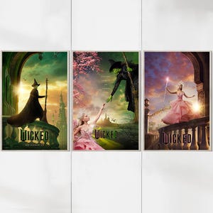 Wicked Film Poster - Leinwand Kunstdrucke - Film Wohnkultur - Geburtstagsgeschenke