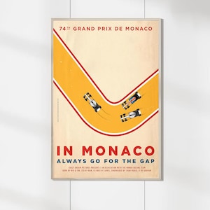Grandprix von Monaco Werbeposter Poster - Leinwanddrucke - Film Wohnkultur - Geburtstagsgeschenke