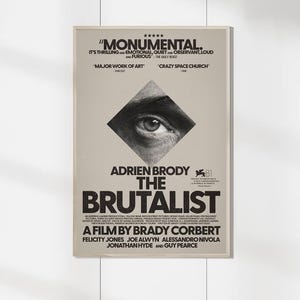 The Brutalist (2024) Filmposter - Leinwand - Movie Fans Collection - Schlafzimmer Dekor