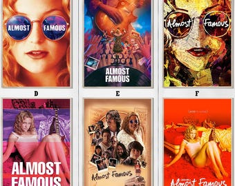 Almost Famous (2000) Movie Poster - Canvas Print - Home Decor - Vintage Wall Art