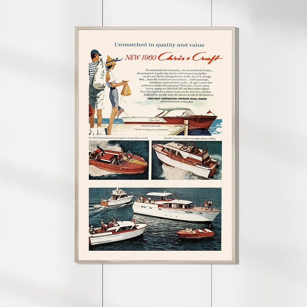 Vintage Chris Craft Spiral Notebook - Ruled Line by Retro Boater Vintage Chris Craft Spiral Notebook - Ruled Line by Retro Boater