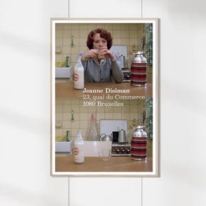 Jeanne Dielman, 23, quai du Merchandise, 1080 Bruxelles (1976) Film Poster - Kunstdrucke - Film Wohnkultur - Geburtstagsgeschenke