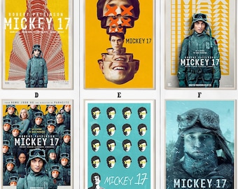 Mickey 17 (2025) Movie Posters - Canvas Art Prints - Movie Home Decor - Birthday Gifts