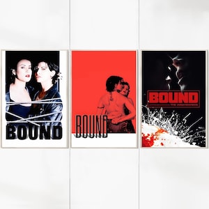 Bound (1996) Pôsteres de filmes - Impressões em tela - Coleção de fãs de cinema - Decoração de quarto - Presentes de Natal