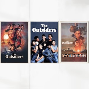 The Outsiders (1983) Movie Posters - Customized Posters - Canvas Art Prints - Movie Home Decor - Birthday Gifts