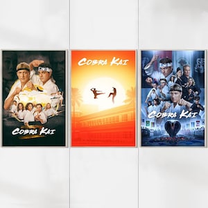 Cobra Kai (2018) Filmposter - Leinwanddrucke - Movie Fans Collection - Schlafzimmer Dekor
