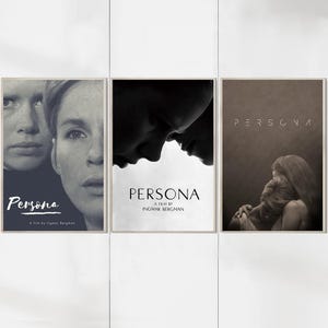 Persona (1966) Cartazes de filmes - Impressões em tela - Coleção de fãs de cinema - Decoração de quarto