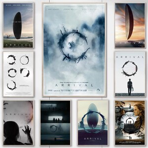 Chegada（2017）Pôster de filme - Impressão em tela - Decoração para casa - Arte de parede vintage