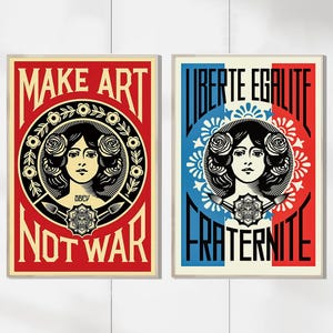 Shepard Fairey Art Vintage Poster - Kunstdrucke - Wandbilder - Zimmerdeko