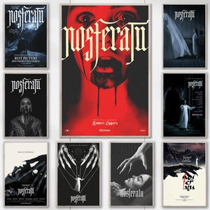 Nosferatu (2024) Filmposter - Horrorfilm Poster - Leinwand - Filmfanssammlung - Raumdekor - Weihnachtsgeschenke
