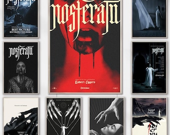 Nosferatu（2024）Movie Posters - Horror Movie Posters - Canvas Prints - Movie Fans Collection - Room Decor - Holiday Gifts