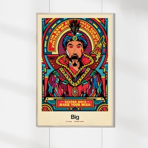 Póster vintage de Zoltar de gran tamaño - Impresión en lienzo - Decoración del hogar - Arte de pared vintage