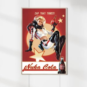 Nuka Cola Girl Poster-Künstlerische Ästhetik-Personalisierte Poster-Wanddekoration