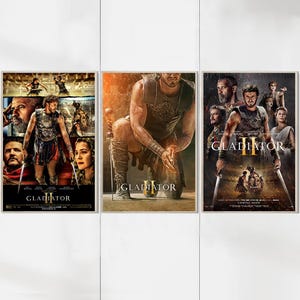 Gladiator II Movie Posters - Art Prints - Movie Home Decor - Birthday Gifts