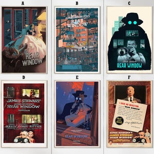 Hinten Fenster (1954) Film Poster - Kunstdrucke - Film Wohnkultur - Geburtstagsgeschenke