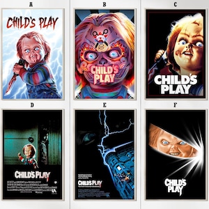 Pósteres de la película Child's Play (1988): impresiones artísticas, decoración del hogar con temática de películas, regalos de cumpleaños