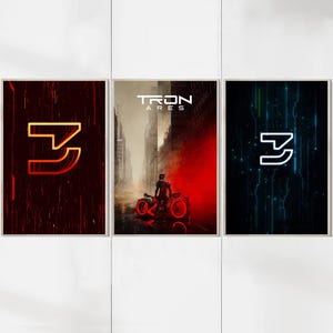 Tron Ares Filmposter - Sammlerstücke - Premium Leinwand - Wanddekoration - Weihnachtsgeschenke