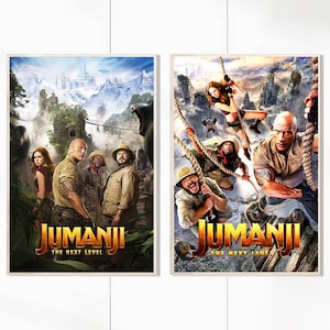 Jumanji The nächstes Level (2019) Film Poster - Leinwand Drucke - Movie Fans Sammlung - Zimmer Dekor